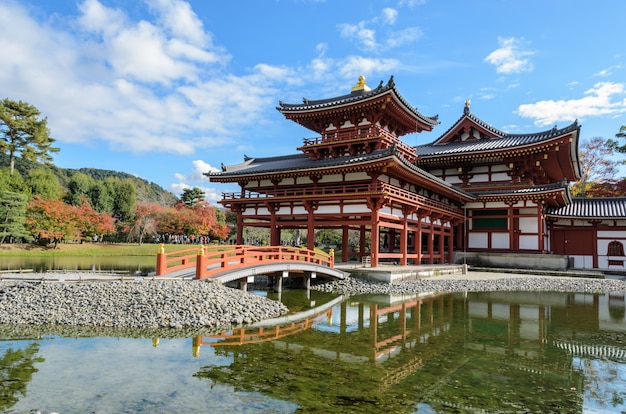 Byodo-in temple (Phoenix Hall) is a Buddhist temple in Uji, Kyoto Prefecture, Japan