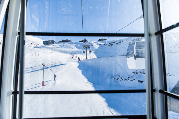 Cab of cable car