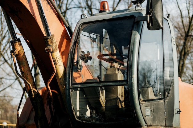 Photo cab of an excavator