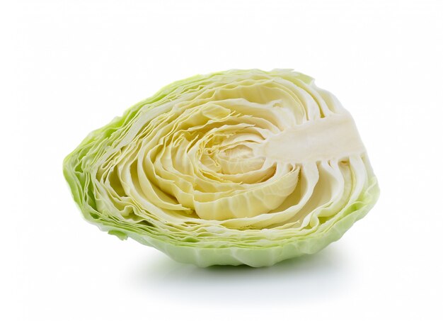 Photo cabbage isolated on white space