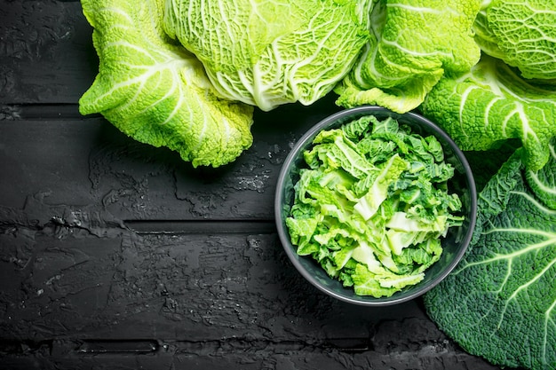 Cabbage salad in a bowl