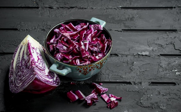 Cabbage salad in a bowl