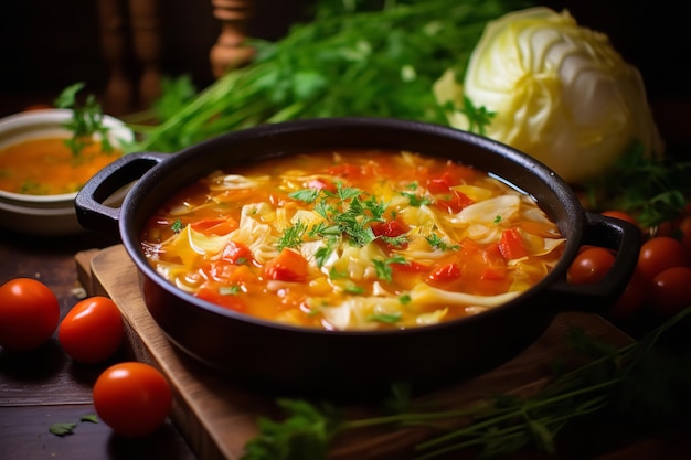 Cabbage Soup Healthy Lunch Recipe