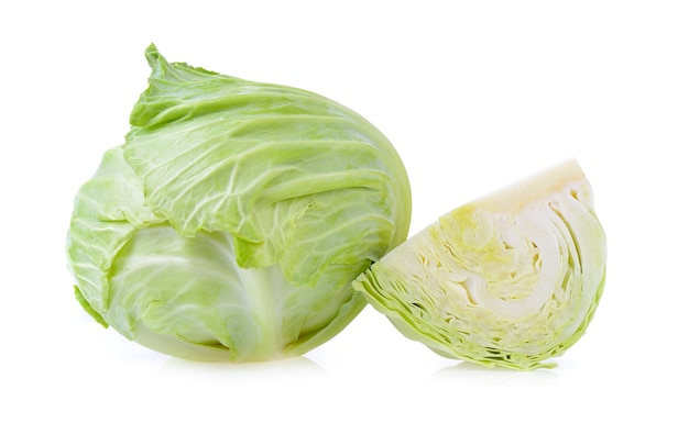 cabbage on white background