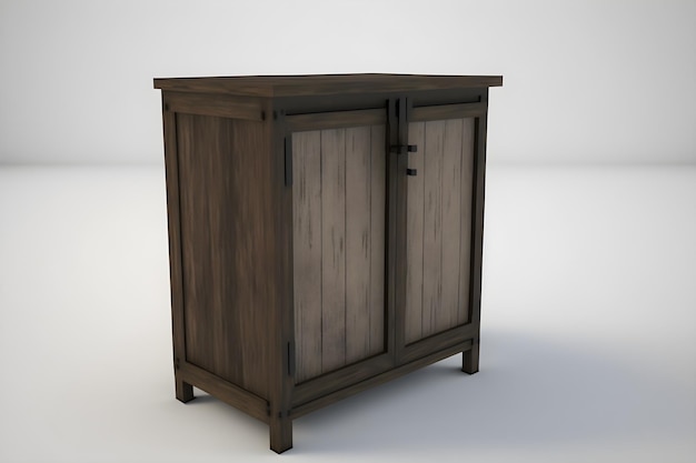 A cabinet with a door and a handle that says'the door '