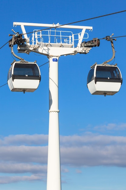 Cable car in Lisbon Portugal