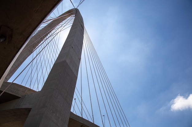 Cablestayed bridge in Sao Jose dos Campos known as the innovation arch