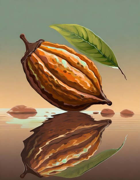 Cacao tree illustration