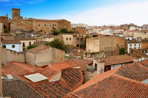 Caceres monumental city Extremadura Spain