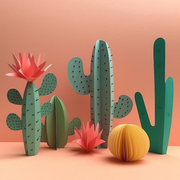 Cacti paper style Generative AI