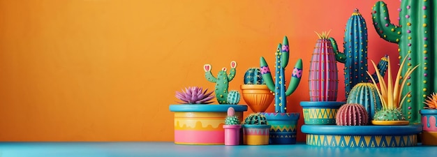 a cactus and cactus plant are on a table