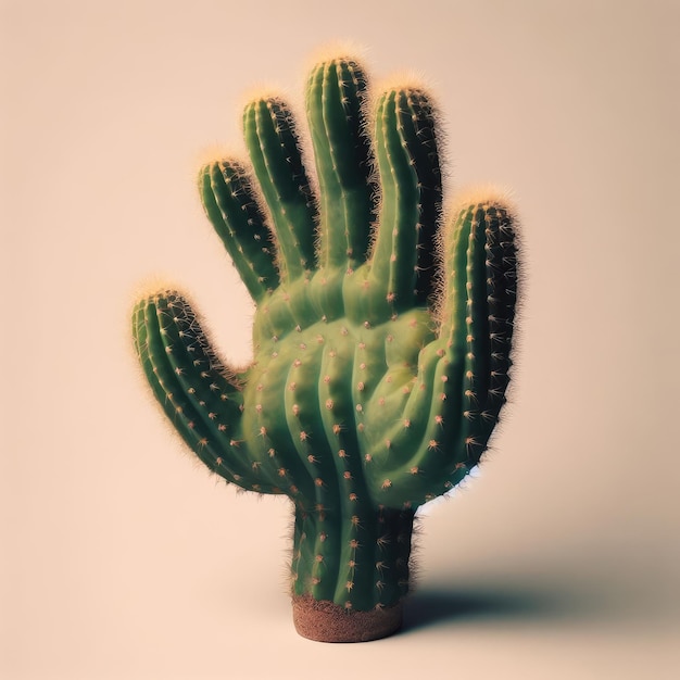 cactus in the desert isolated simple background