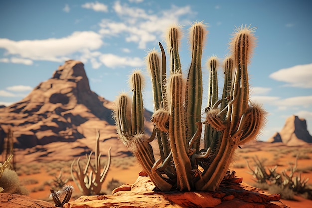 Cactus in the desert landscape