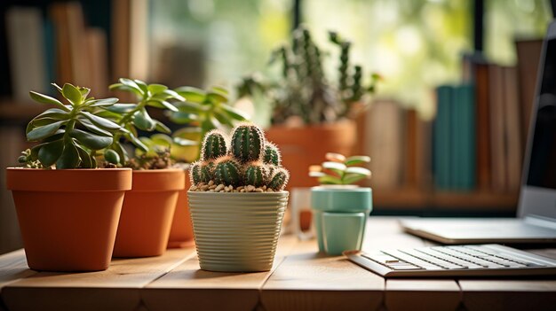 Cactus on the desk