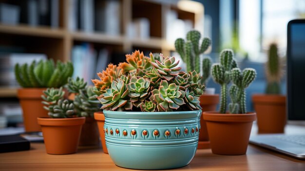 Cactus on the desk