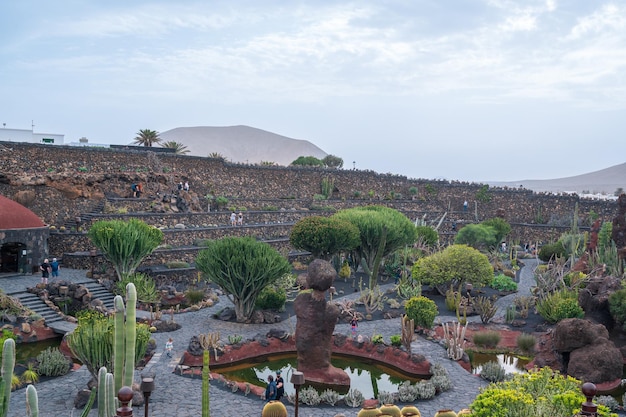 Cactus garden Lanzarote Canary islands Spain