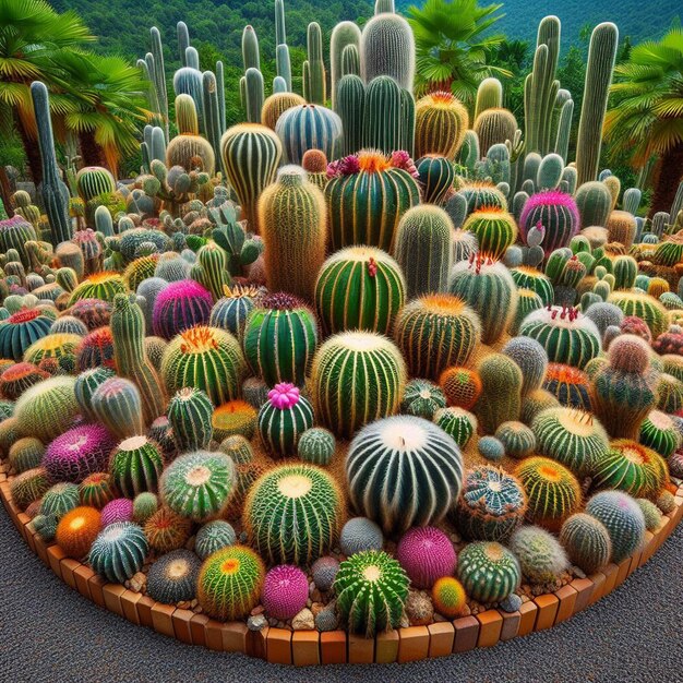 Photo cactus garden