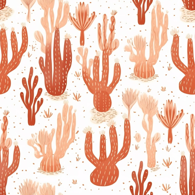 cactus plants pattern