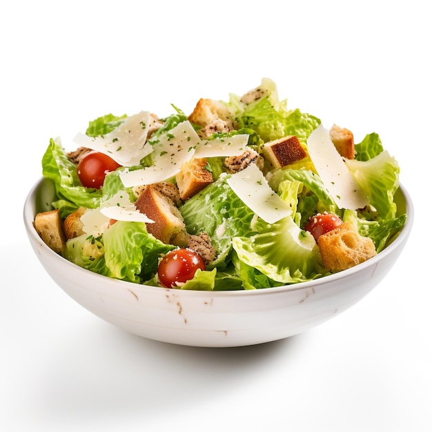 Caeser Salad with white background