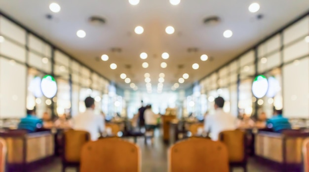 Cafe restaurant interior blurred abstract vintage background