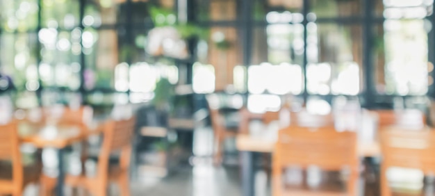 Cafe restaurant interior blurred abstract vintage background