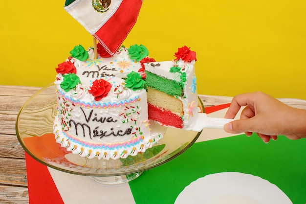 Cake to celebrate Independence Day in Mexico