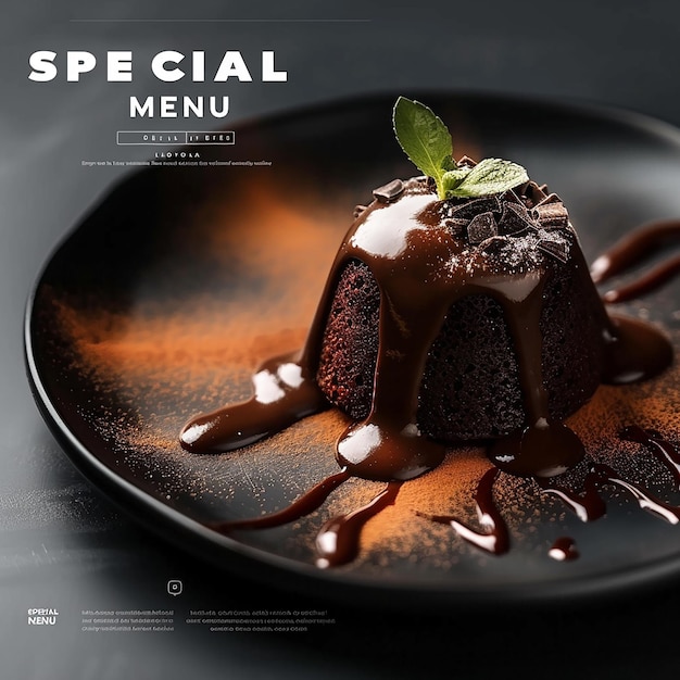 Cake factory flyer template