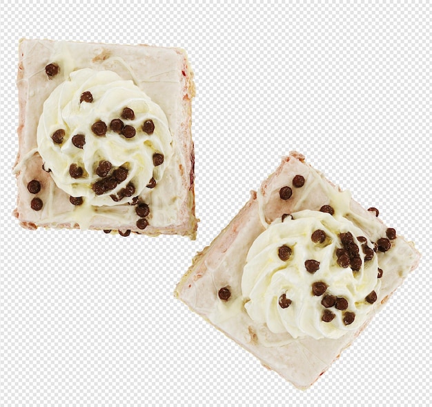 Cake in front of a white and transparent background png and psd files