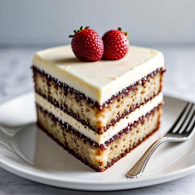 Cake isolated on white background