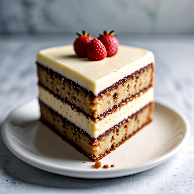 Cake isolated on white background