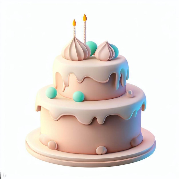 cake with cream frosting png transparent background