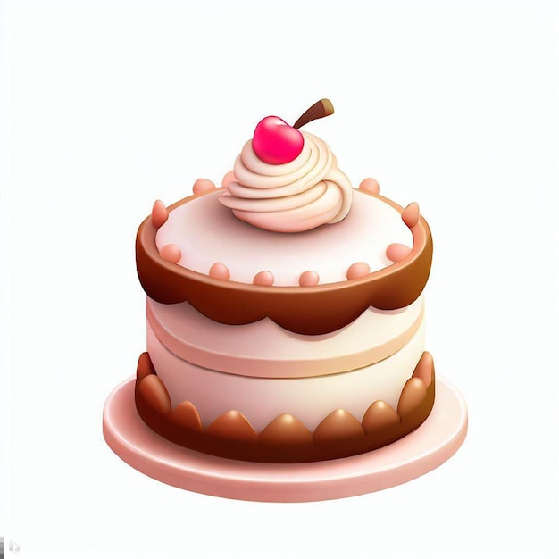 cake with cream frosting png transparent background