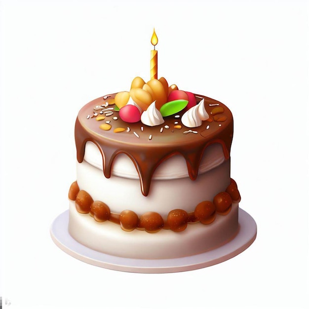 cake with cream frosting png transparent background