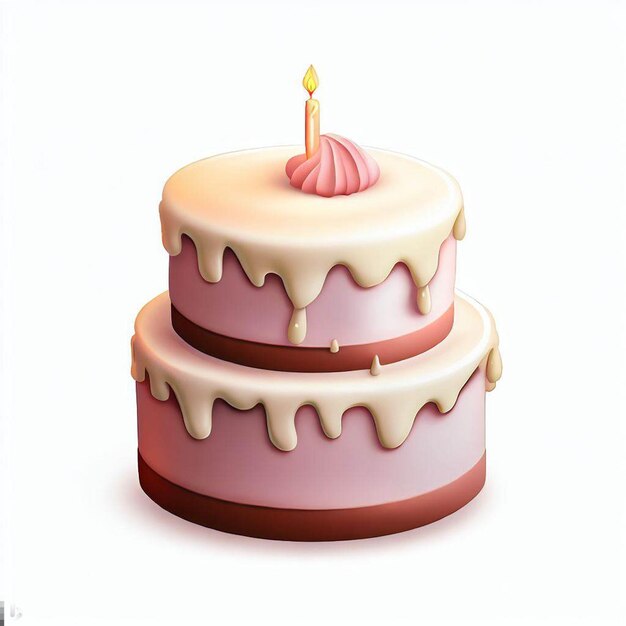 cake with cream frosting png transparent background