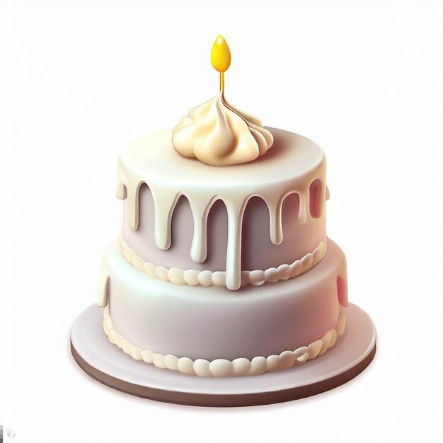 cake with cream frosting png transparent background