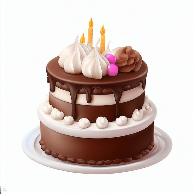 cake with cream frosting png transparent background