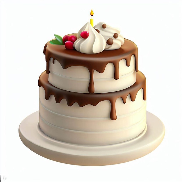 cake with cream frosting png transparent background