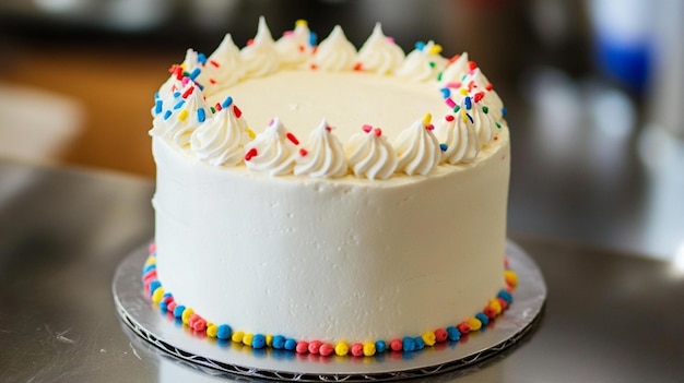 cake with heart shapped colored and a cake stand with colourfull cake and yami flavour