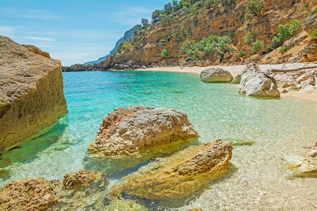 Cala Biriola on a clear day Sardinia