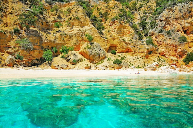 Cala Biriola seen from the water Sardinia