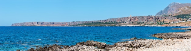 Cala di Punta Lunga coast Macari Sicily Italy