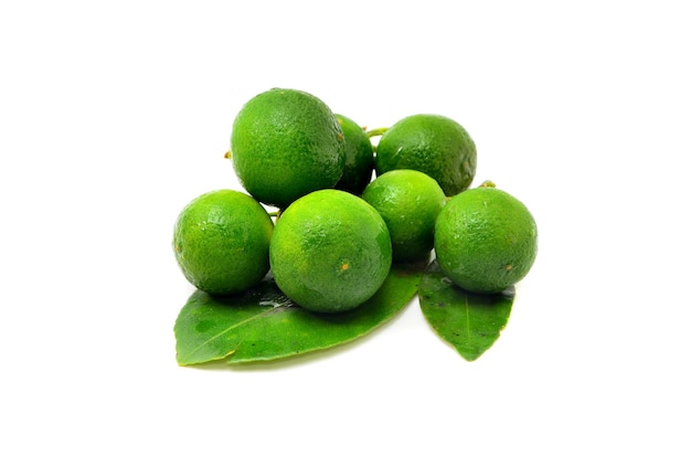 Calamansi on white background