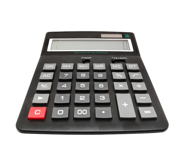 Calculator isolated on white accounting