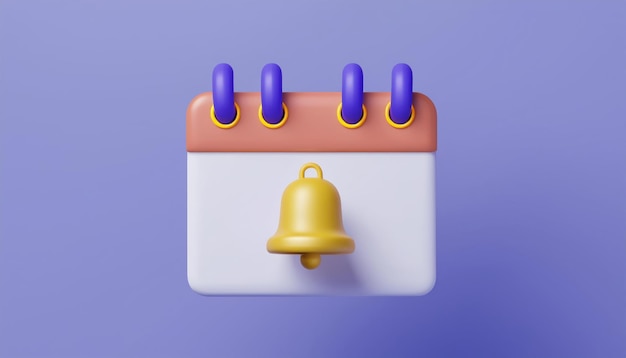 A calendar with a bell icon signifying a reminder