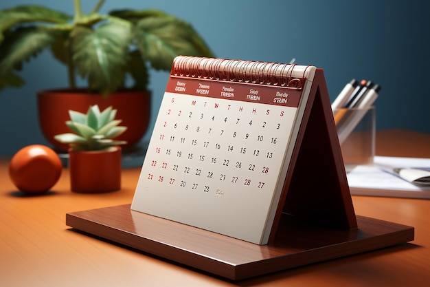 a calendar with a calendar that says calendar on it