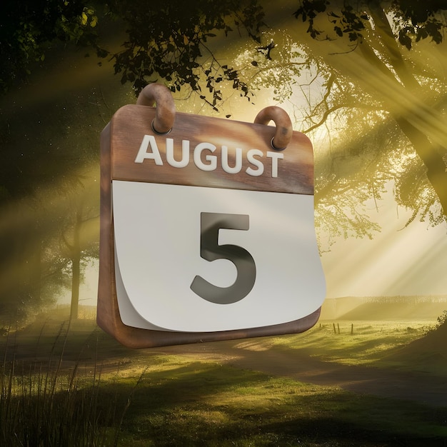 calender icon august 5