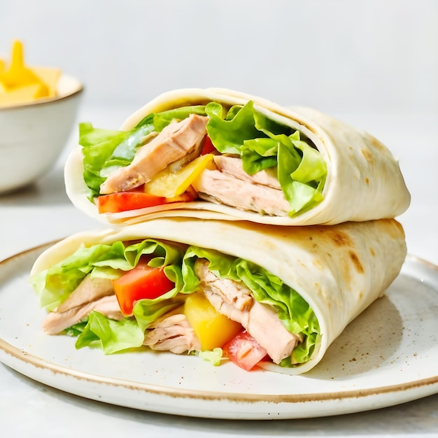 California club chicken wraps photo