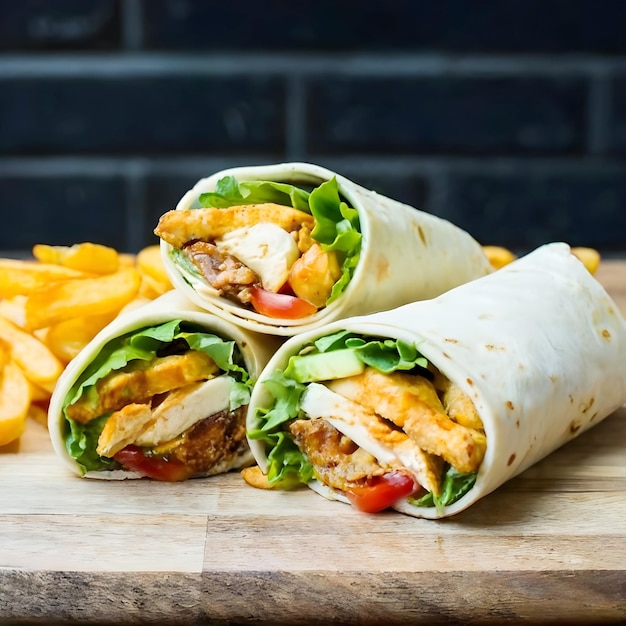 California club chicken wraps photo