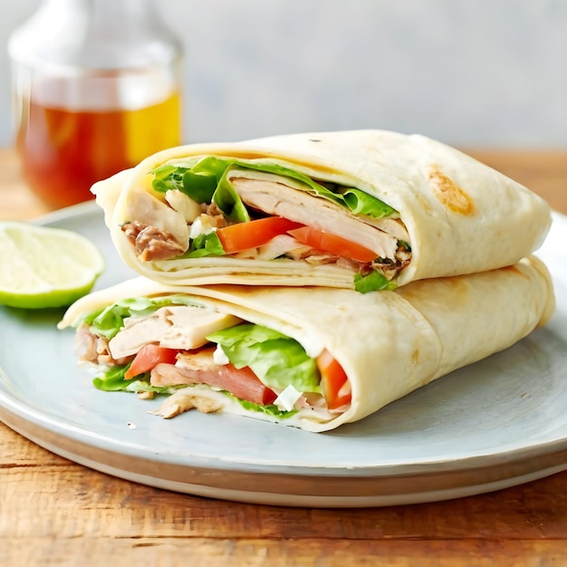 California club chicken wraps photo