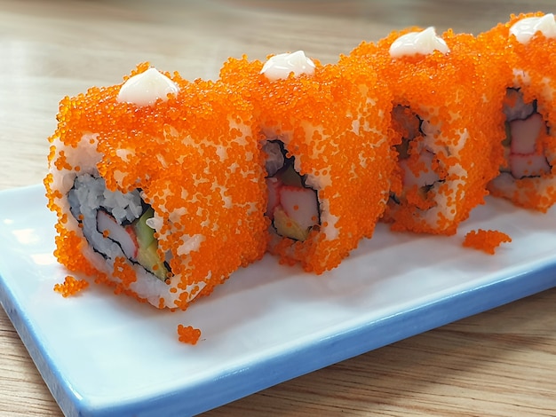 California maki sushi roll  Japanese  food